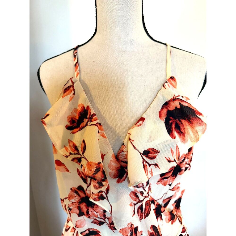 Romeo & Juliet Couture XL Floral Dress Ruffles Layers Romantic Babydoll Lined
